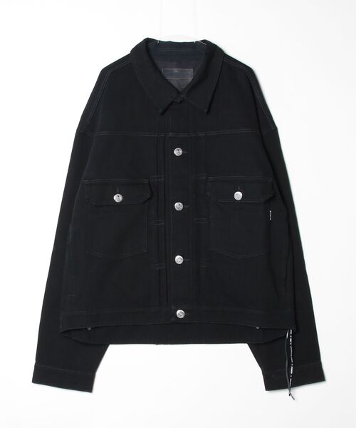 mastermind JAPAN(マスターマインド)の「WATER REPELLENT DENIM TRUCKER JACKET(デニムジャケット・メンズ・ブラック/インディゴブルー・XL)」の2枚目の写真