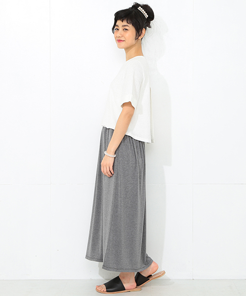 CAROLINA GLASER（カロリナ グレイサー）の「CAROLINA GLASER / 切替 配色ワンピース（ワンピース・レディース・ホワイト系その他・ONE SIZE）」の9枚目の写真