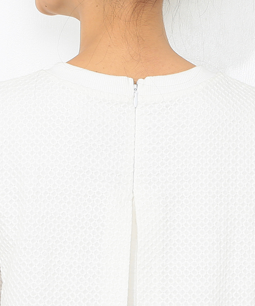 CAROLINA GLASER（カロリナ グレイサー）の「CAROLINA GLASER / 切替 配色ワンピース（ワンピース・レディース・ホワイト系その他・ONE SIZE）」の5枚目の写真