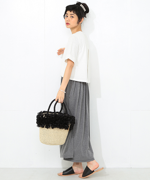 CAROLINA GLASER（カロリナ グレイサー）の「CAROLINA GLASER / 切替 配色ワンピース（ワンピース・レディース・ホワイト系その他・ONE SIZE）」の7枚目の写真