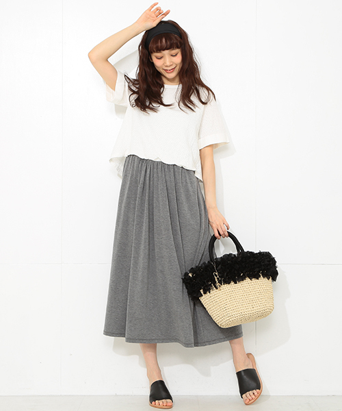 CAROLINA GLASER（カロリナ グレイサー）の「CAROLINA GLASER / 切替 配色ワンピース（ワンピース・レディース・ホワイト系その他・ONE SIZE）」の21枚目の写真