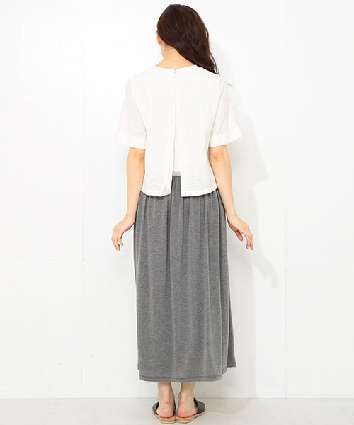 CAROLINA GLASER（カロリナ グレイサー）の「CAROLINA GLASER / 切替 配色ワンピース（ワンピース・レディース・ホワイト系その他・ONE SIZE）」の19枚目の写真