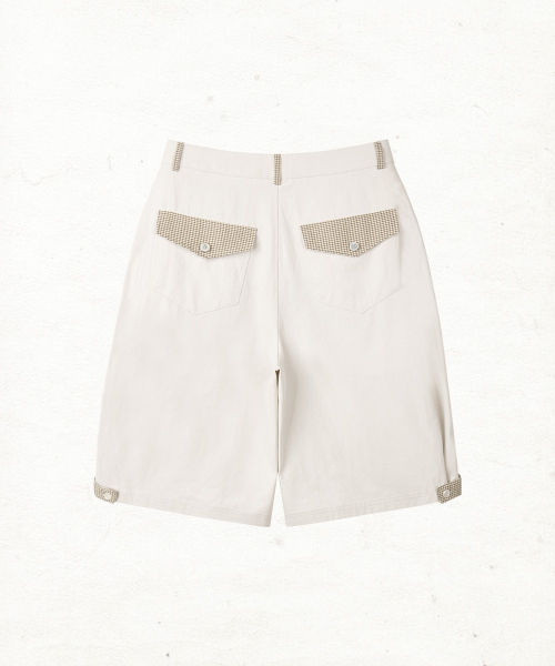 DANDEL（ダンデル）の「DD check balloon bermuda pants (CREAM)（その他パンツ・レディース・その他・1/2）」の2枚目の写真