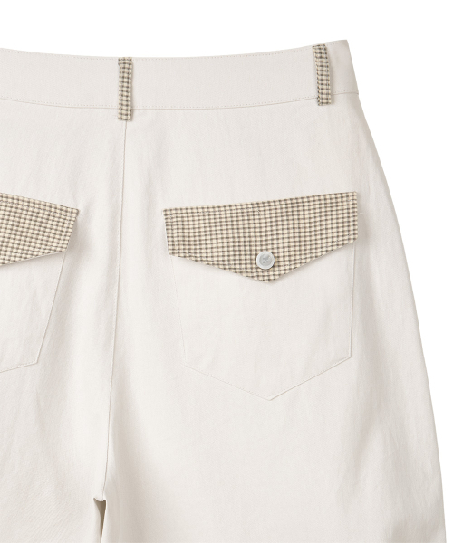 DANDEL（ダンデル）の「DD check balloon bermuda pants (CREAM)（その他パンツ・レディース・その他・1/2）」の7枚目の写真