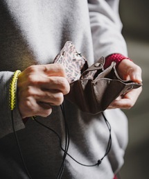 GLIMCLAP（グリムクラップ）の「mko13729-Vintage Synthetic Leather Multi-Pocket Mini Bag ポーチ ミニバッグ(211-026-gla-cg)（ポーチ）」