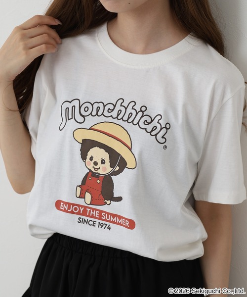 FUNALIVE(ファンアライブ)の「モンチッチ 夏柄 プリント 半袖Tシャツ(Tシャツ/カットソー・メンズ・ブラック/グレイッシュブルー/オフホワイト・L/LL/M)」の12枚目の写真