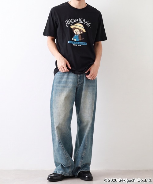 FUNALIVE(ファンアライブ)の「モンチッチ 夏柄 プリント 半袖Tシャツ(Tシャツ/カットソー・メンズ・ブラック/グレイッシュブルー/オフホワイト・L/LL/M)」の20枚目の写真