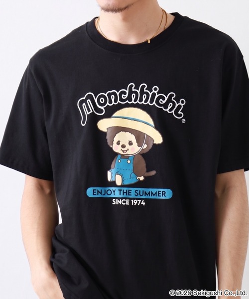 FUNALIVE(ファンアライブ)の「モンチッチ 夏柄 プリント 半袖Tシャツ(Tシャツ/カットソー・メンズ・ブラック/グレイッシュブルー/オフホワイト・L/LL/M)」の18枚目の写真