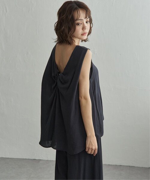 notch.（ノッチ）の「【セットアップ対応】麻混バックツイストチュニック（シャツ/ブラウス・レディース・ネイビー/ベージュ・M）」の17枚目の写真