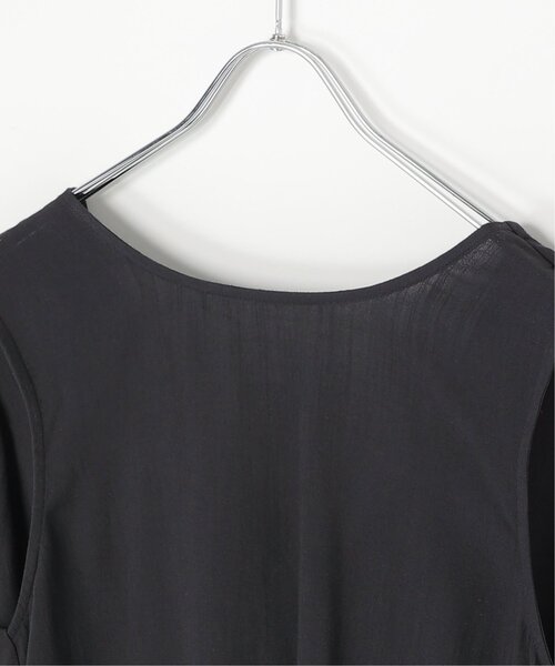 notch.（ノッチ）の「【セットアップ対応】麻混バックツイストチュニック（シャツ/ブラウス・レディース・ネイビー/ベージュ・M）」の6枚目の写真