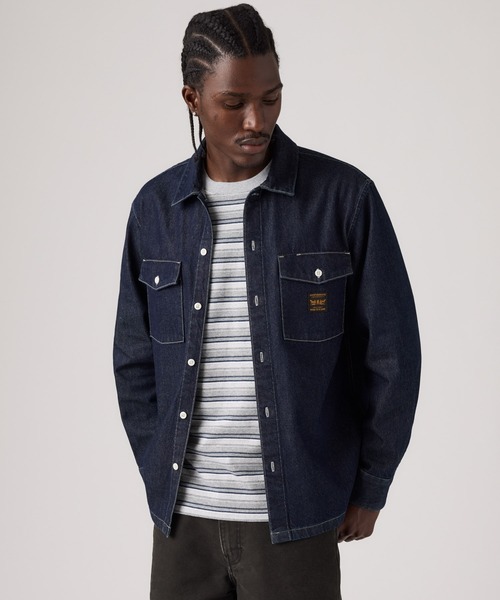 Levi's(リーバイス)の「Levi's/リーバイス WORKWEAR ワーカーシャツ(シャツ/ブラウス・メンズ・ダークインディゴブルー・S/M/L)」の1枚目の写真