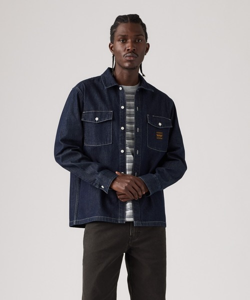 Levi's(リーバイス)の「Levi's/リーバイス WORKWEAR ワーカーシャツ(シャツ/ブラウス・メンズ・ダークインディゴブルー・S/M/L)」の2枚目の写真