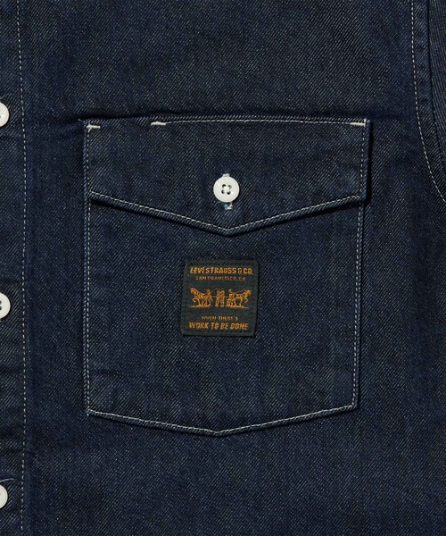 Levi's(リーバイス)の「Levi's/リーバイス WORKWEAR ワーカーシャツ(シャツ/ブラウス・メンズ・ダークインディゴブルー・S/M/L)」の9枚目の写真