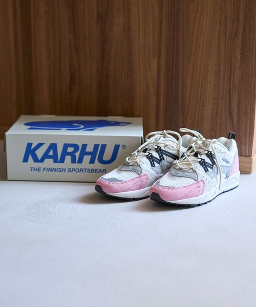 studio CLIP(スタディオクリップ)の「【KARHU】フュージョン2.0(スニーカー・レディース・ベージュ/ピンク・LARGE)」の6枚目の写真