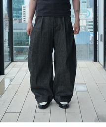 CONZ | curve leg trousers pique denim(デニムパンツ)