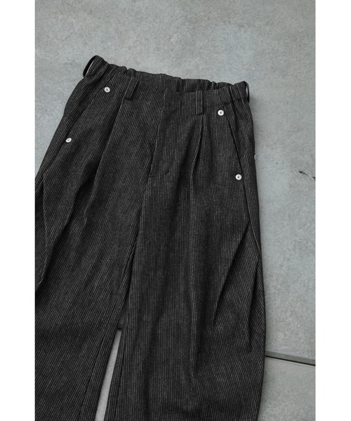 CONZ(コンズ)の「curve leg trousers pique denim(デニムパンツ・メンズ・ストライプ・2/1/4/3)」の17枚目の写真