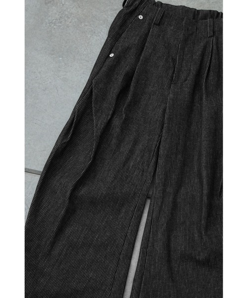 CONZ(コンズ)の「curve leg trousers pique denim(デニムパンツ・メンズ・ストライプ・2/1/4/3)」の18枚目の写真