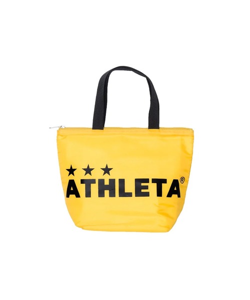 ATHLETA（アスレタ）の「≪athleta≫夏のランチもレジャーもこれひとつ！大きなロゴが目を引くMサイズ。お弁当やドリンク、軽食をまとめて持ち運びやすいマチ付き設計で冷気を逃がしにくく、しっかり入る保冷トートバッグMサイズ（トートバッグ・レディース・イエロー/ブルー/ブラック・M）」の22枚目の写真