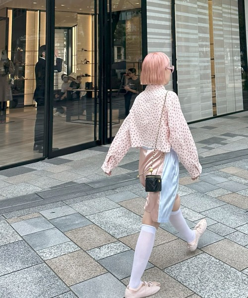 Alley Tokyo（アリートーキョー）の「ガーゼ花柄シャツ（シャツ/ブラウス・レディース・オフホワイト/ピンク・FREE）」の22枚目の写真