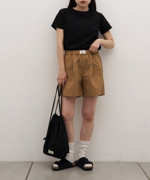 CIAOPANIC TYPY(チャオパニックティピー)の「■ナップサック付きTEE&ナイロンショーツセット(その他パンツ・レディース・サックスブルー/ベージュ・ONE SIZE)」の22枚目の写真