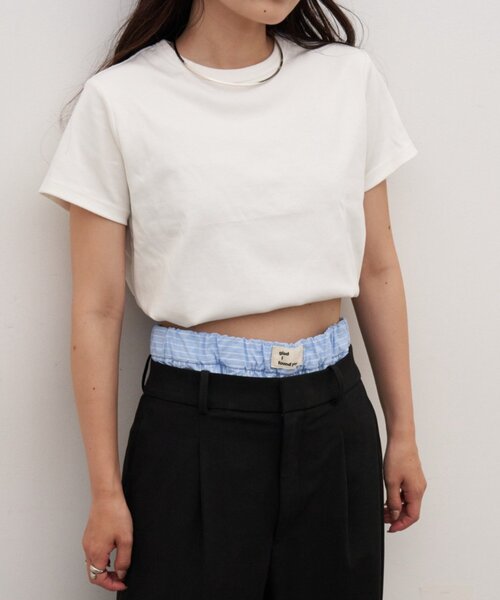 CIAOPANIC TYPY(チャオパニックティピー)の「■ナップサック付きTEE&ナイロンショーツセット(その他パンツ・レディース・サックスブルー/ベージュ・ONE SIZE)」の16枚目の写真
