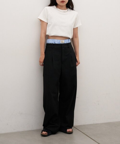CIAOPANIC TYPY(チャオパニックティピー)の「■ナップサック付きTEE&ナイロンショーツセット(その他パンツ・レディース・サックスブルー/ベージュ・ONE SIZE)」の17枚目の写真