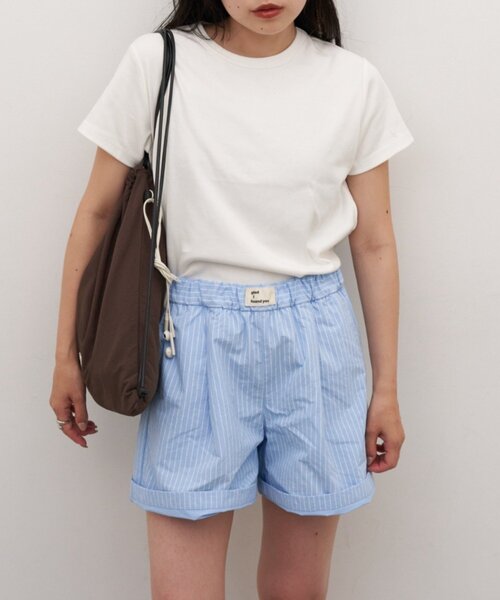 CIAOPANIC TYPY(チャオパニックティピー)の「■ナップサック付きTEE&ナイロンショーツセット(その他パンツ・レディース・サックスブルー/ベージュ・ONE SIZE)」の8枚目の写真