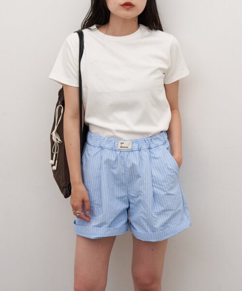 CIAOPANIC TYPY(チャオパニックティピー)の「■ナップサック付きTEE&ナイロンショーツセット(その他パンツ・レディース・サックスブルー/ベージュ・ONE SIZE)」の9枚目の写真