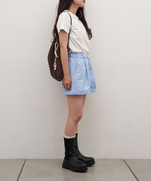 CIAOPANIC TYPY(チャオパニックティピー)の「■ナップサック付きTEE&ナイロンショーツセット(その他パンツ・レディース・サックスブルー/ベージュ・ONE SIZE)」の12枚目の写真