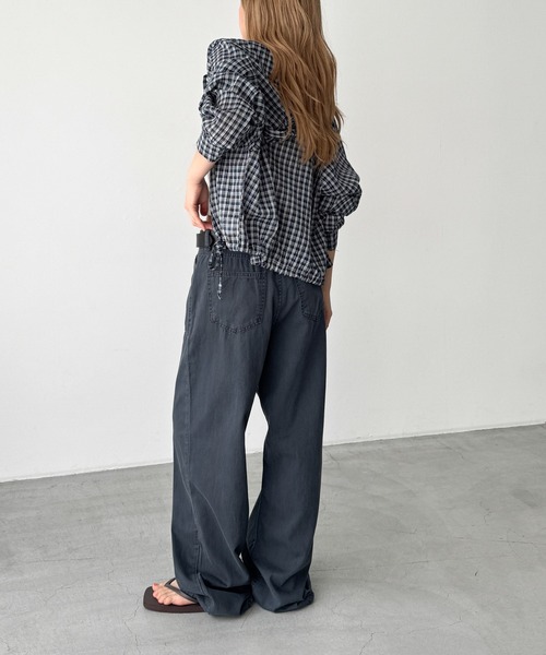CANAL JEAN(キャナルジーン)の「El mar ライトオンスウォッシングベイカーパンツ(その他パンツ・レディース・ブラウン/カーキ/チャコールグレー・SMALL/MEDIUM)」の8枚目の写真