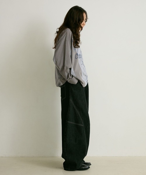 PBLIM(ページボーイリム)の「《UNISEX》リメイクフウルーズロンT(Tシャツ/カットソー・レディース・グレー系/ネイビー系・FREE)」の7枚目の写真