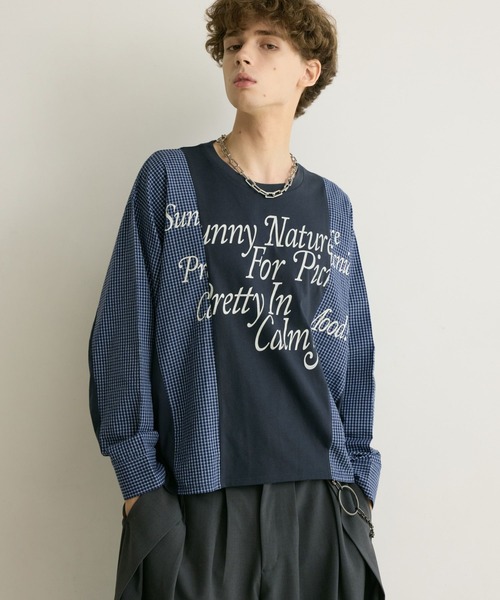 PBLIM(ページボーイリム)の「《UNISEX》リメイクフウルーズロンT(Tシャツ/カットソー・レディース・グレー系/ネイビー系・FREE)」の10枚目の写真