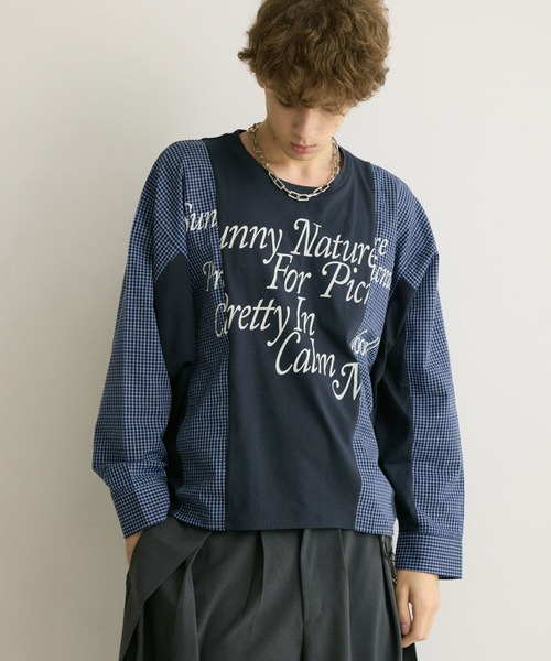 PBLIM(ページボーイリム)の「《UNISEX》リメイクフウルーズロンT(Tシャツ/カットソー・レディース・グレー系/ネイビー系・FREE)」の11枚目の写真