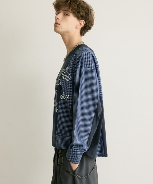 PBLIM(ページボーイリム)の「《UNISEX》リメイクフウルーズロンT(Tシャツ/カットソー・レディース・グレー系/ネイビー系・FREE)」の13枚目の写真