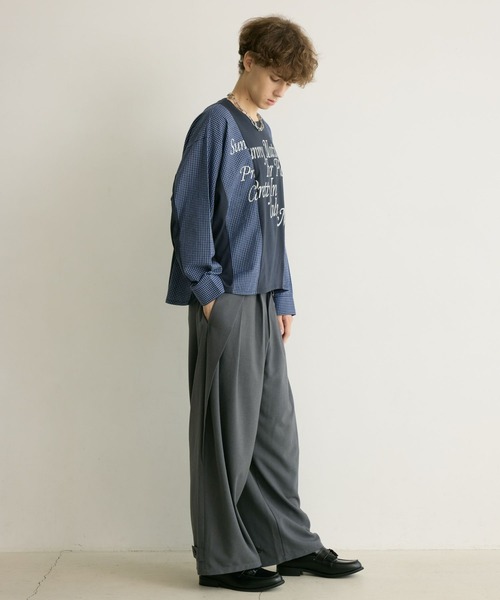 PBLIM(ページボーイリム)の「《UNISEX》リメイクフウルーズロンT(Tシャツ/カットソー・レディース・グレー系/ネイビー系・FREE)」の17枚目の写真