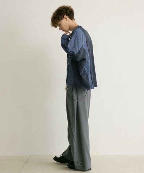 PBLIM(ページボーイリム)の「《UNISEX》リメイクフウルーズロンT(Tシャツ/カットソー・レディース・グレー系/ネイビー系・FREE)」の18枚目の写真