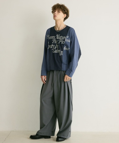PBLIM(ページボーイリム)の「《UNISEX》リメイクフウルーズロンT(Tシャツ/カットソー・レディース・グレー系/ネイビー系・FREE)」の19枚目の写真