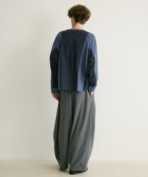 PBLIM(ページボーイリム)の「《UNISEX》リメイクフウルーズロンT(Tシャツ/カットソー・レディース・グレー系/ネイビー系・FREE)」の20枚目の写真