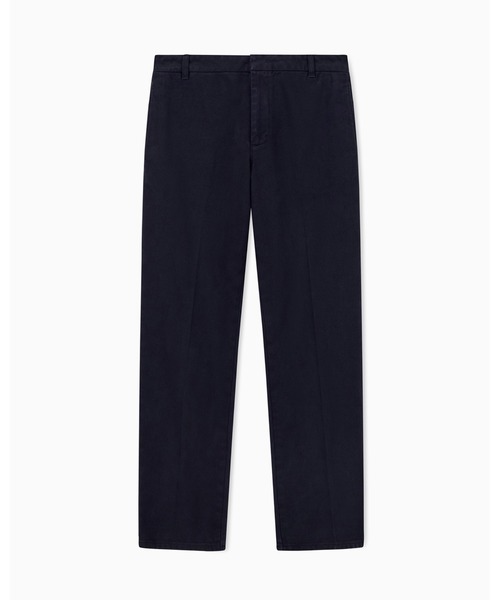 ARMANI EXCHANGE(アルマーニエクスチェンジ)の「【A|X アルマーニ エクスチェンジ】ガーメントダイドコットン レギュラーフィット パンツ(チノパンツ・メンズ・ダークネイビー・30inch/29inch/34inch/33inch/32inch/31inch)」の1枚目の写真