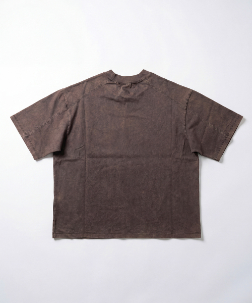 LENGAGEMENT(ランガージュマン)の「スモールハートソルトウォッシングクロップ半袖Tシャツ(モカ)(Tシャツ/カットソー・メンズ・モカ・1/2)」の2枚目の写真