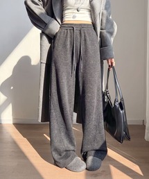 ニットワイドパンツ