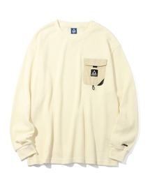 【GERRY/ジェリー】ナイロンポケット ワッフル ロングスリーブTシャツ