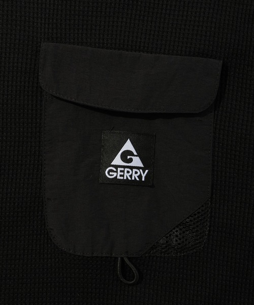 GERRY(ジェリー)の「【GERRY/ジェリー】ナイロンポケット ワッフル ロングスリーブTシャツ(Tシャツ/カットソー・メンズ・ブラック/ブラウン/アイボリー・L/M/LL)」の7枚目の写真