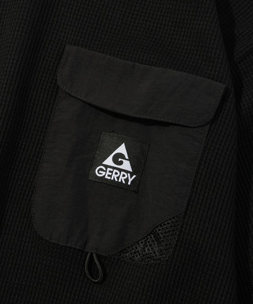 GERRY(ジェリー)の「【GERRY/ジェリー】ナイロンポケット ワッフル ロングスリーブTシャツ(Tシャツ/カットソー・メンズ・ブラック/ブラウン/アイボリー・L/M/LL)」の13枚目の写真