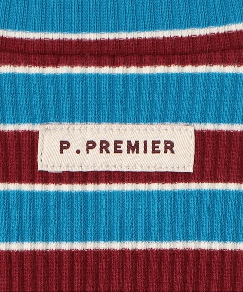 p.premier（ピードットプルミエ）の「イロチ買いしたいボーダーストレッチリブカバーオール（ロンパース・キッズ・ブルー/レッド/ブラウン/グリーン/ブラック/その他11/レインボー・80/70）」の11枚目の写真