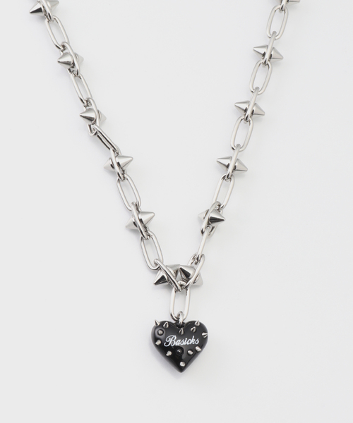BASICKS(ベイシックス)の「BASICKS / ベイシックス Spiky Heart Necklace(ネックレス・レディース・ゴールド/シルバー・FREE)」の2枚目の写真