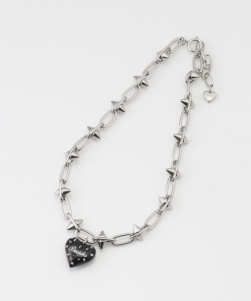 BASICKS(ベイシックス)の「BASICKS / ベイシックス Spiky Heart Necklace(ネックレス・レディース・ゴールド/シルバー・FREE)」の3枚目の写真