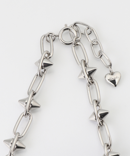 BASICKS(ベイシックス)の「BASICKS / ベイシックス Spiky Heart Necklace(ネックレス・レディース・ゴールド/シルバー・FREE)」の4枚目の写真