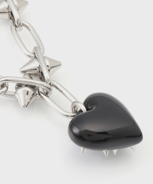 BASICKS(ベイシックス)の「BASICKS / ベイシックス Spiky Heart Necklace(ネックレス・レディース・ゴールド/シルバー・FREE)」の7枚目の写真