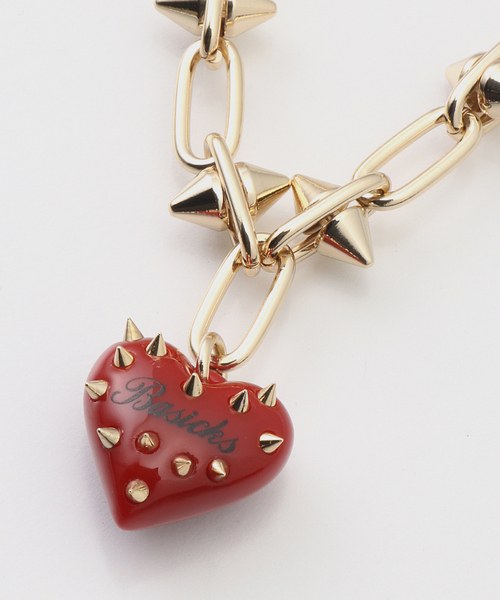 BASICKS(ベイシックス)の「BASICKS / ベイシックス Spiky Heart Necklace(ネックレス・レディース・ゴールド/シルバー・FREE)」の8枚目の写真